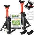 2× Unterstellbock 6 t – Wagenheber Stützbock Set 6000 kg, höhenverstellbar