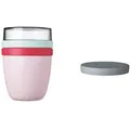 Mepal | Lunchpot Ellipse Switch | vielseitiger Essensbehälter | mach aus deinem Lunchpot einen Snackpot | Limited Edition Strawberry Vibe