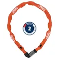Abus Kettenschloss 1200/110 web color orange Fahrradschloss 4 mm dick