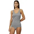 Marc O'Polo Unterhemd Iconic Rib woven mit rundem Halsausschnitt grau S (36)