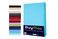 Buymax Spannbettlaken Buymax Jersey aus 100% Baumwolle, Jersey, Gummizug: Rundumgummi, (1 Stück), Pflegeleicht und Atmungsaktiv in Verschiedenen Farben und Größen