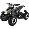 Elektro Kinderquad Cobra | 800 Watt - Pocket Quad bis 24 km/h - Elektroquad - Kinder Fahrzeug - Mini Quad - Elektroauto - Batterie (Grau/Schwarz) - Grau
