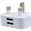 MicroConnect Dual USB charger 2.4 A UK (2 Ports) (PETRAVEL36)