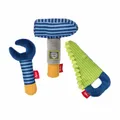 sigikid Papa & Me Greifling Werkzeug Set 3-tlg Hammer Säge Rassel Baby Spielzeug