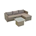 MERXX Gartenmöbelset "Veneto", Metall/Kunststoff, 2-teilig - beige