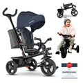 2in1 Dreirad mit Schubstange von 18 Monaten bis 25 kg LIONELO Haari?  Blau