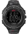 Timex UFC Strength Shock XL 50mm Herren-Armbanduhr aus schwarzem Kunstharz TW2V85100