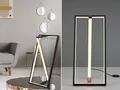 Trio Leuchten - Design Tischleuchte I Tischlampe I Lampe I Leuchte schwarz mit Gold I Messing inkl. LED 3-stufig dimmbar in Kelvin - Milena Dimmer I Dimmbar I Wohnzimmer I Schlafzimmer - Aluminium Län