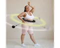 HMS Hula-Hoop-Reifen Plus Size Hula Hoop mit Gewicht Kugel Fitnessgerät Sportgerät, MIT MASSAGEPUNKTEN UND SCHWERKRAFTBALL bis 120cm Taille