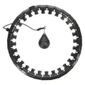 HULA HOP Plus Size Schwarz mit Noppen und Gewicht HMS HHW11 Großes Reifen