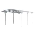 HOME DELUXE Einzelcarport Carport FALO, BxT: 300x505 cm, 240 cm Einfahrtshöhe, (inkl. Regenrinnen & Doppelstegplatten), Maße: 505 x 300 x 226/240 cm inkl. Montagematerial