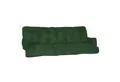 Beautissu Sitzauflage Sitzkissen für Hollywoodschaukel Flair HS, 180x50x8cm, Dunkelgrün, Garten Auflage mit Zwei Kissen, Polster für Gartenbank Polsterauflage