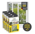 EASYmaxx Insektenschutz-Fensterrahmen Insect Protect Insekten- & Pollenschutzgitter 110 x 130 cm, 4er Set, (4-St), Fliegengitter Fenster mit Magnetbefestigung, Einfache Montage