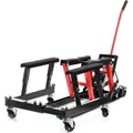 Wiltec Set 680kg ATV Quad Heber – Motorradheber Montagebock Hebebühne + Montageständer mit Rädern für Hebebühne Rollbühne bis 680 kg