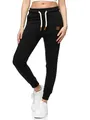 REPUBLIX Damen Jogginghose Jogger Sporthose Jogging Sweat Pants RD-027 Schwarz XS