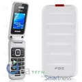 BRONDI Fox Gsm Kariert -band Telefon Handy Clamshell- Dual SIM Weiß