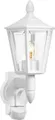 Steinel L 15 S 617912 Außenwandleuchte mit Bewegungsmelder Energiesparlampe, LED E27 60W Weiß