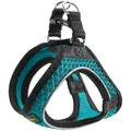 HUNTER Hundegeschirr HILO COMFORT, Farbe: türkis, Easy Step-In Geschirr für kleine bis mittlere Hunde, mit Netzmaterial, reflektierende Elemente, angenehm leicht, modernes Design Größe: XXS-XS