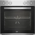 Beko Einbau-Herdset BBUE12020X | Glaskeramik-Kochfeld 4 Zonen | Umluft-Backofen 72l | 6 Heizarten | Edelstahl, A (Spektrum:  bis D)