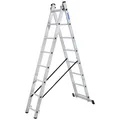 KRAUSE Mehrzweckleiter "CORDA", 16 Sprossen, Aluminium - silberfarben