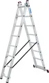 Krause CORDA Aluminium Sprossen Mehrzweckleiter  2x8 Stufen Höhe 2,15 m