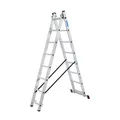 KRAUSE Vielzweckleiter CORDA silber 2x 8 Sprossen, H: 225,0 cm