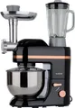 Klarstein Knetmaschine Küchenmaschine mit Fleischwolf, 1800W Teigmaschine Klein, 6 Stufen, Schneebesen Rühr- & Knethaken, Planetenrührwerk, Rührmaschine mit Mixer, Küchenmaschinen mit 5L Schüssel