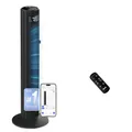 Levoit - Smart APP Turmventilator Leise-Ventilator für Schlafzimmer - 4 Modi/12 Stufen/12 Std Timer - Fernbedienung & Kühlung - 7,9m/s - Sensor & Sprachsteuerung Standventilator - Schwarz, 106 cm