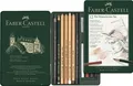 FABER-CASTELL PITT MONOCHROME Set klein 12-teiliges Etui
