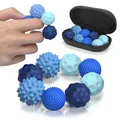 Magnetic Fidget Balls for Adults, 8Pcs Silicone Sensory Stress Relief Balls with Autism, ADHD, Anxiety, Quiet Executive Desk Fidget Balls,Christmas Stocking Fillers for Teenage Girls Women