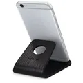 kalibri Handy Halterung Smartphone Ständer - Universal Halter kompatibel mit iPhone Samsung iPad Tablet u.a. - Tisch Stand Dock in Echtholz Schwarz