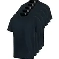 Würth MODYF T-Shirt 5er Pack für Handwerker (Set, 5-tlg) Bequemes T-Shirt für Arbeit & Freizeit aus Baumwolle blau M