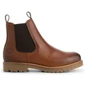TRAVELIN' Leder-Chelsea-Boots "Agder" in Hellbraun - 37