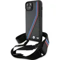 BMW BMHCP15S23PSVTK iPhone 15 / 14 / 13 czarny/black hardcase M Edition Carbon Tricolor Lines & Stra (Apple iPhone 13, Apple iPhone 14, Apple iPhone 15) (1545061068)