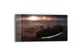 DEQORI Glasbild 'Millennium Falcon Dunkel', 'Millennium Falcon Dunkel', Glas Wandbild Bild schwebend modern