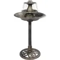 Vidaxl - Vogelbad Mit Springbrunnen Bronzen 50×91 Cm Kunststoff