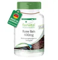 fairvital Roter Reis Extrakt 600 mg, 120 vegane Kapseln, fermentiert, 2,95 mg Monacolin K, Qualitätsgeprüft und hochdosiert, Made in Germany