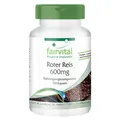 Roter Reis 600 mg - 120 Kapseln, fermentiert mit Monacolin K - VEGAN | fairvital