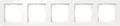 GIRA Abdeckrahmen 0215150 5f E1 Reinweiß glaenzend (0215150)
