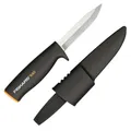 Fiskars Universalmesser Inklusive Köcher zum sicheren Verstauen Länge 22,5 cm