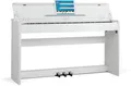88 Tasten Digital Piano Klavier Hammer gewichtet Keyboard 3 Pedale Weiß matt