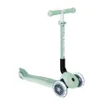 GLOBBER JUNIOR Foldable Lights ECO - Tretroller, 120/80 mm, ABEC 9, 3-rädrig, LED-Leuchtrollen, Pistazie