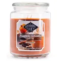 Candle-Brothers Große Duftkerze im Glas mit Deckel | Pumpkin Caramel Latte | Duftkerze Kürbis | Kerze 2 Docht | Kerze lange Brenndauer | Geschenk für Frauen
