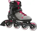 Rollerblade Macroblade 90 W, Erwachsene, Weiblich, Schwarz, Grau, Pink, Einfarbig, Hoher Stiefel, Schwarz, Pink, Durchscheinend