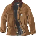 Carhartt Loose Fit Firm Duck Insulated Traditional 3 Warmest Mantel, braun, Größe 2XL für Männer