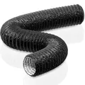 150mm Abluftschlauch, 5m Flexibel PVC Alurohr Lüftungsschlauch Schallgedämmte...