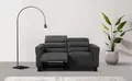 2-Sitzer HOME AFFAIRE "Carpari, 162 cm, mit manueller od. elektrischer Relaxfunktion", grau (anthrazit), B:162cm H:97cm T:100cm, Sofas, 2-Sitzer, (USB A/C), sowie Kopfteilverstellung