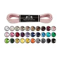 Mount Swiss Luxury Schuhbänder I Wasserabweisende und reißfeste Schnürsenkel rund ø 2-3 mm aus feiner Baumwolle/gewachst Farbe: pink.1302, Länge: 80 cm