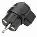 KALTHOFF 341 Vollgummi Winkelstecker, 1 Stück, schwarz, 341006