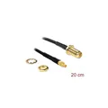 88580 - Antennenkabel SMA Buchse zum Einbau zu MMCX Stecker 200 mm